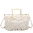 Sac shopper avec anse en perles
