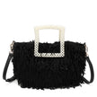 Sac shopper avec anse en perles