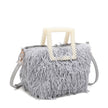 Sac shopper avec anse en perles
