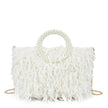 Sac shopper avec anse en perles