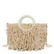 Sac shopper avec anse en perles