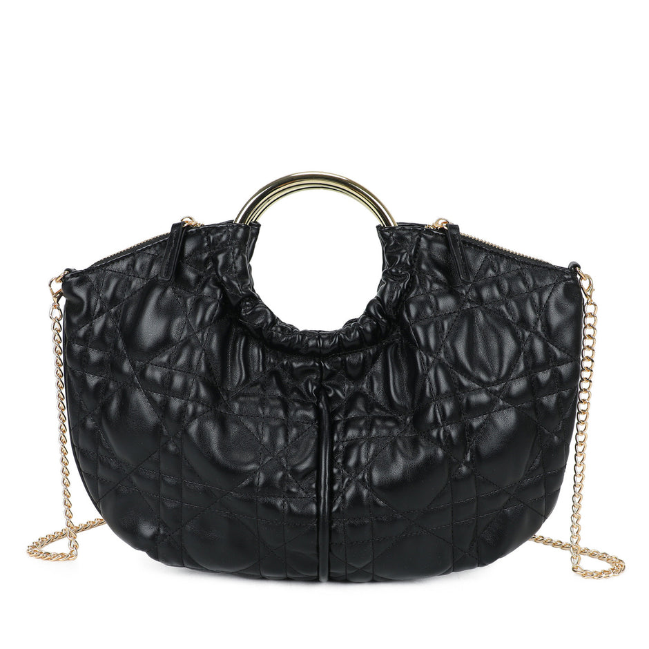 Sac shopper avec anse ronde