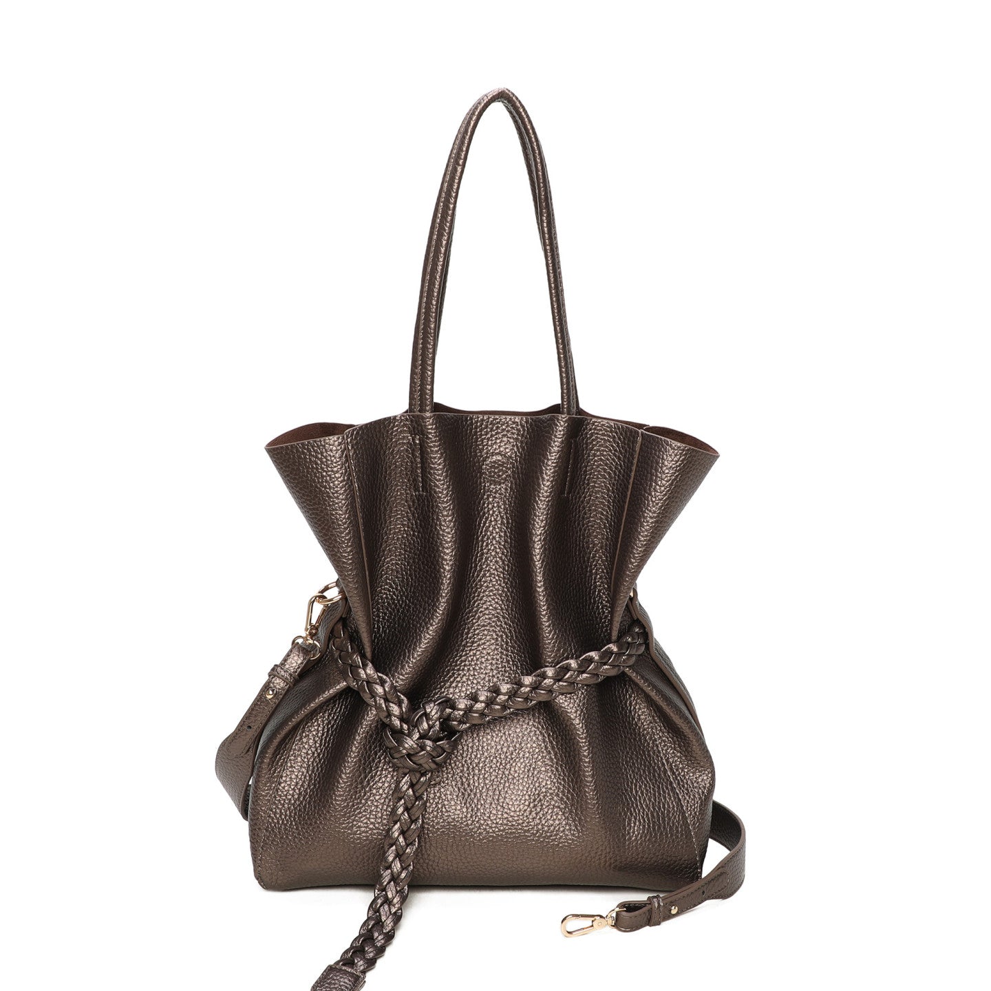 Sac shopper avec boucle tressée