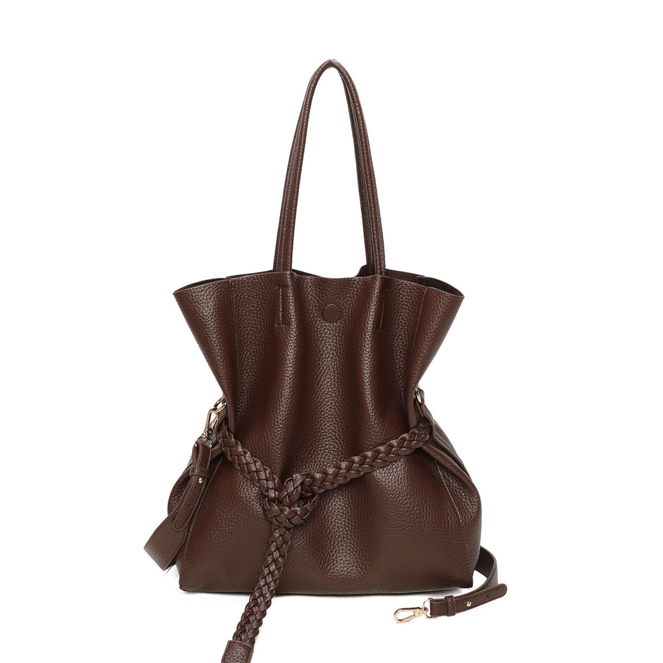 Sac shopper avec boucle tressée