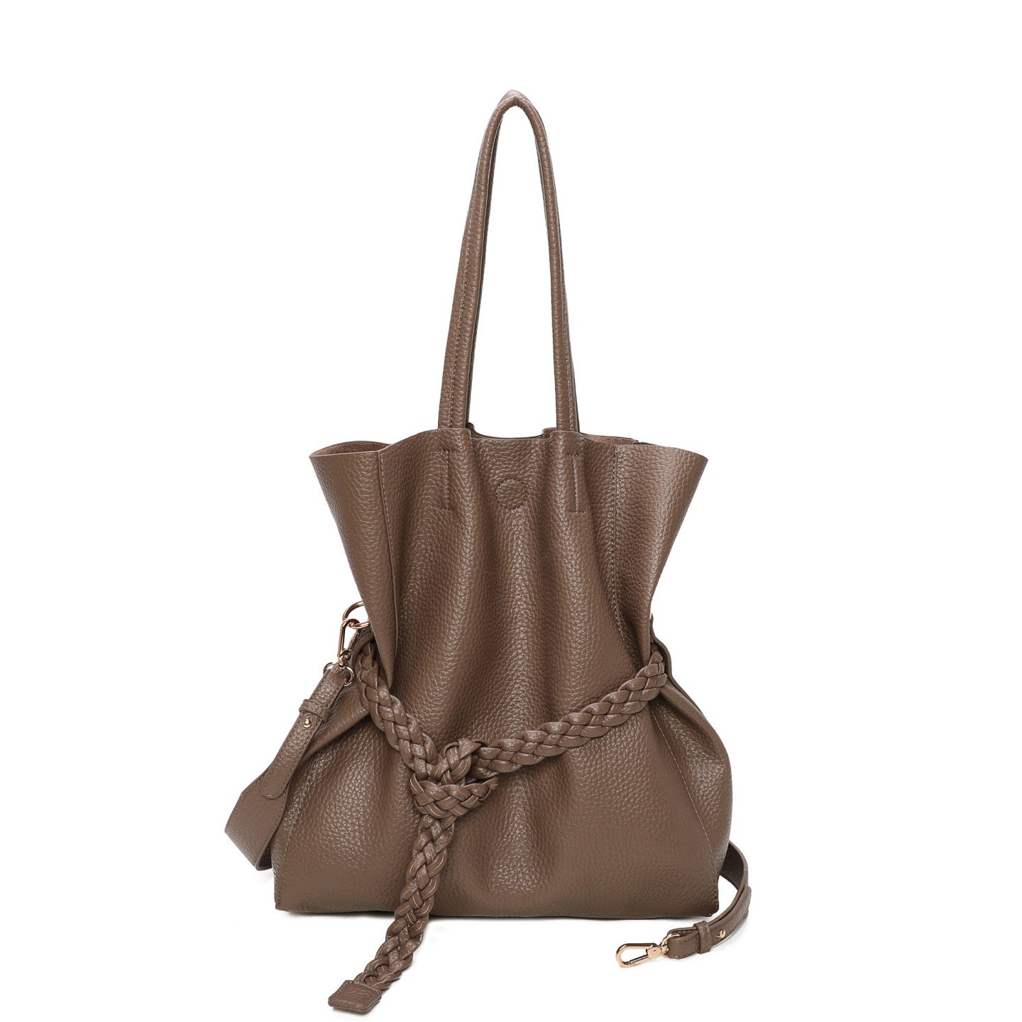 Sac shopper avec boucle tressée