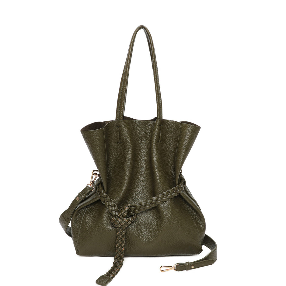 Sac shopper avec boucle tressée