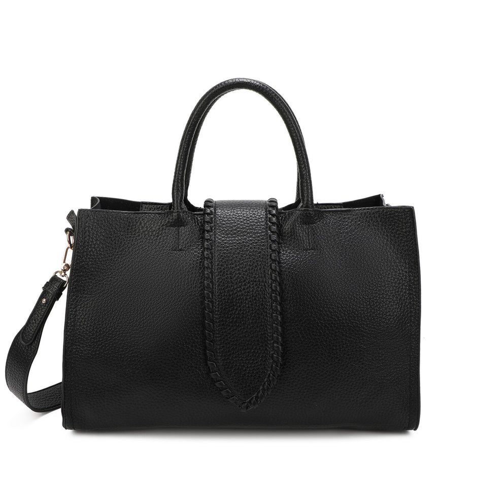 Sac shopper avec bouton