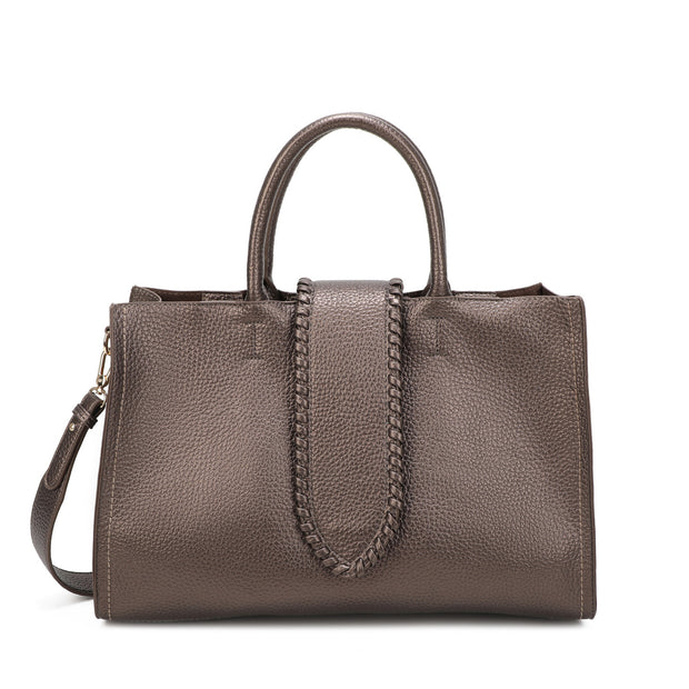 Sac shopper avec bouton