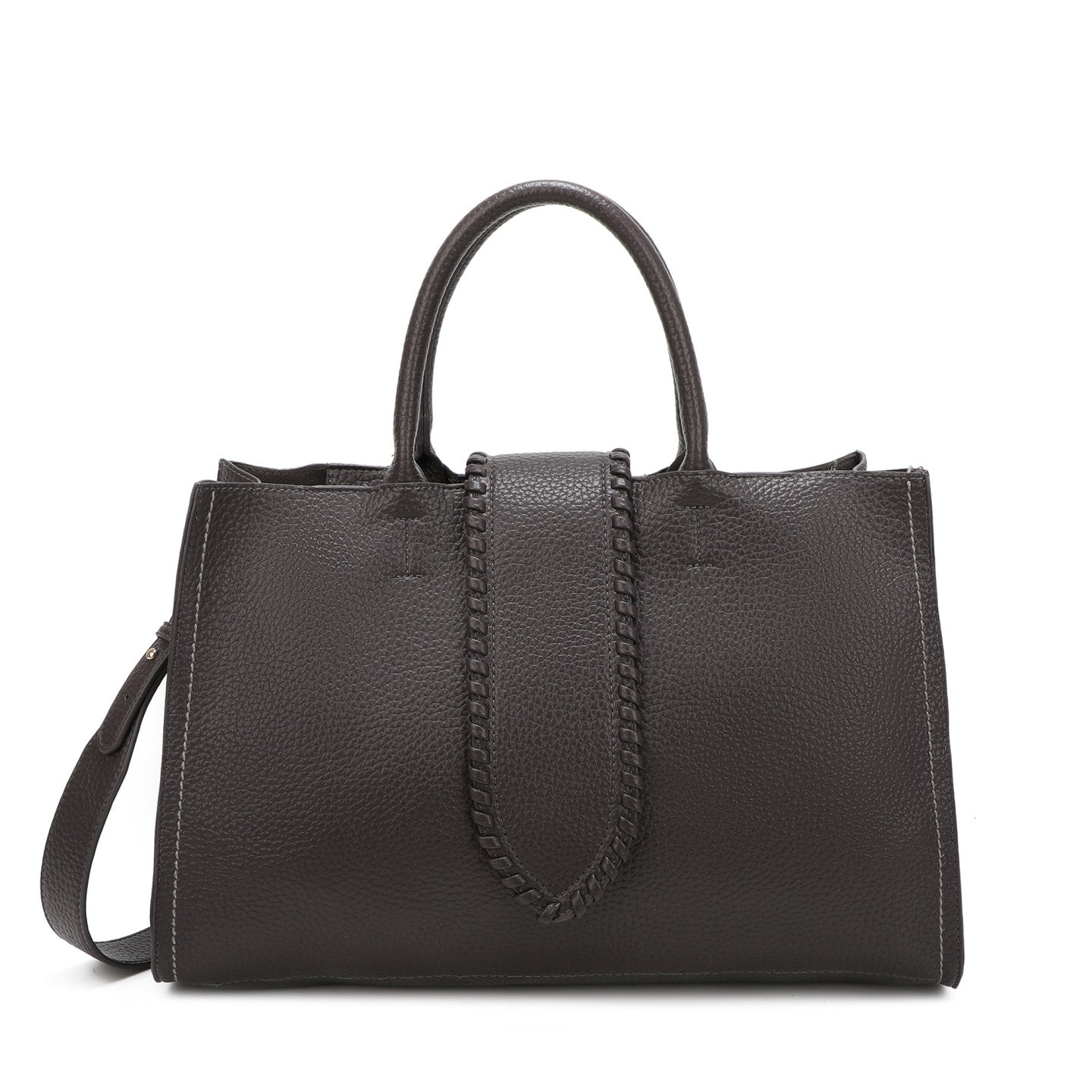 Sac shopper avec bouton