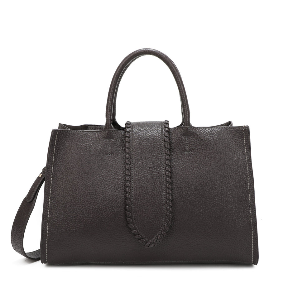 Sac shopper avec bouton