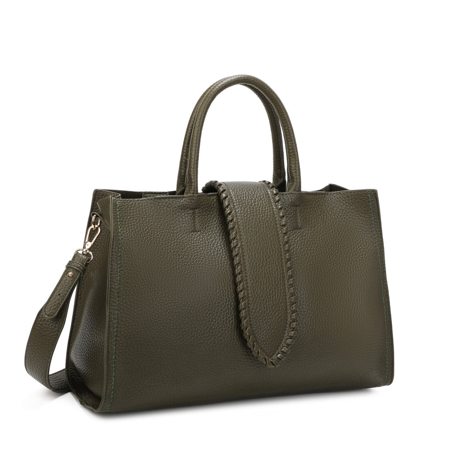 Sac shopper avec bouton