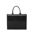 Sac Shopper avec brillants et plumes