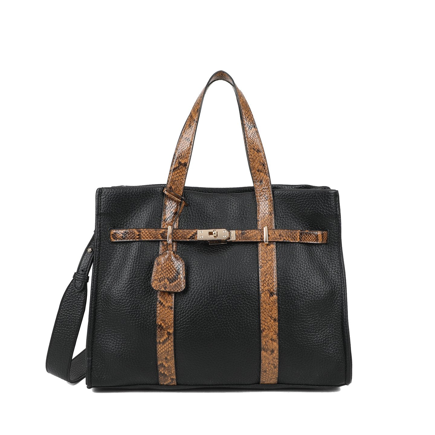 Sac Shopper avec détails imprimé animal