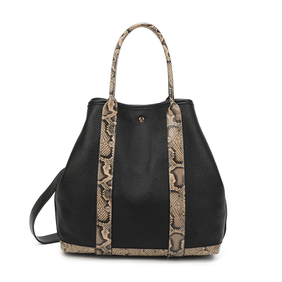Sac Shopper avec détails imprimé animal