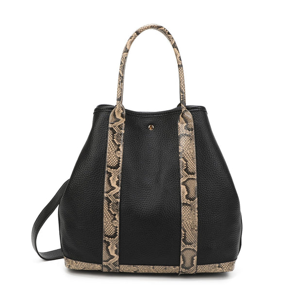 Sac Shopper avec détails imprimé animal