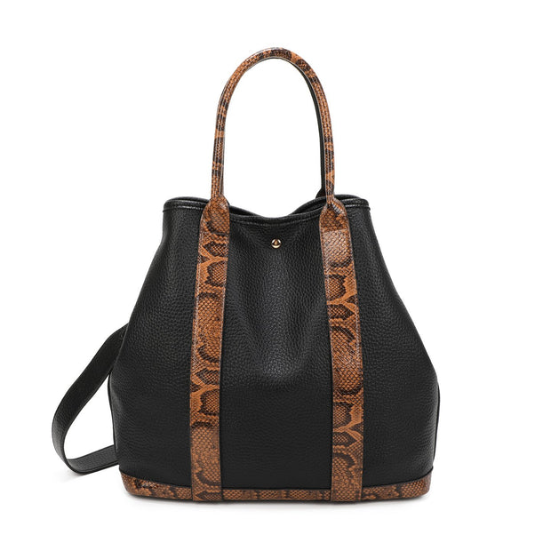 Sac Shopper avec détails imprimé animal