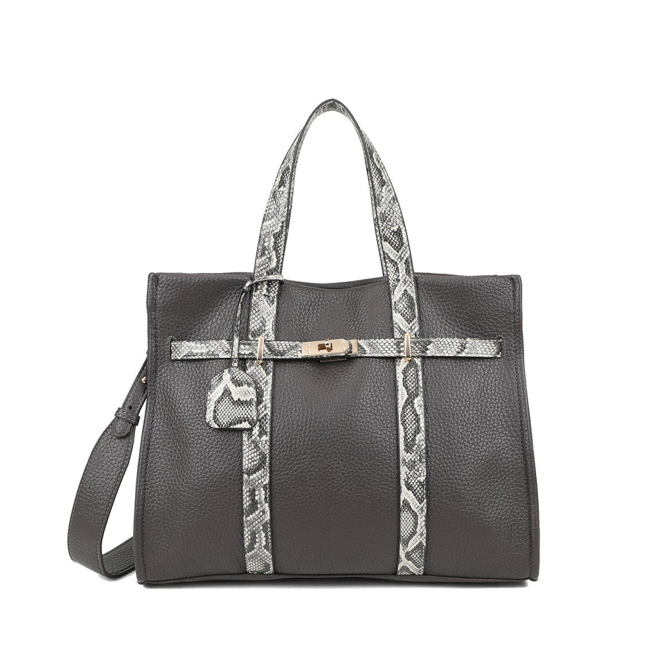Sac Shopper avec détails imprimé animal