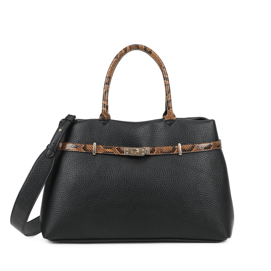 Sac Shopper avec détails imprimé animal