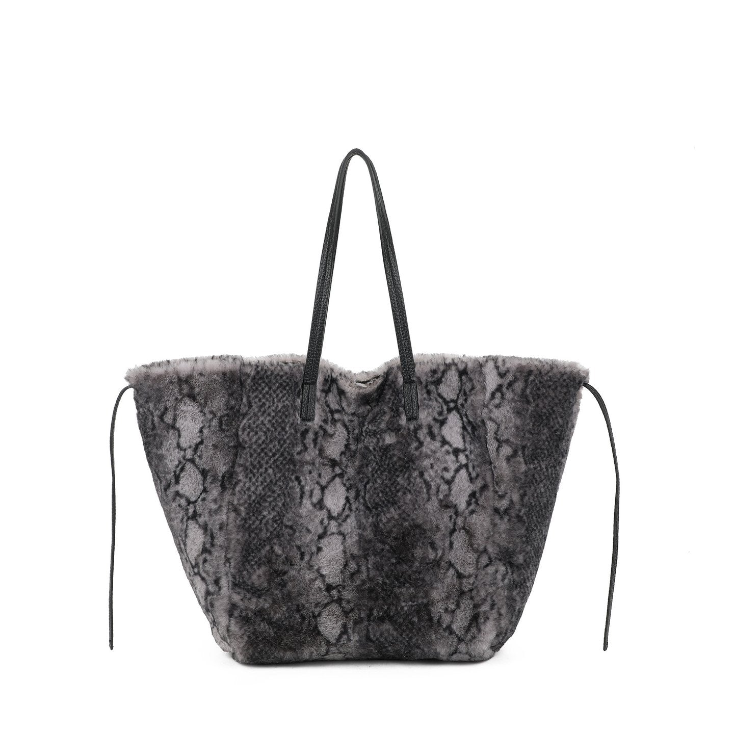 Sac Shopper avec fourrure et imprimé animal