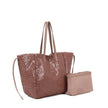 Sac Shopper avec fourrure et vernis