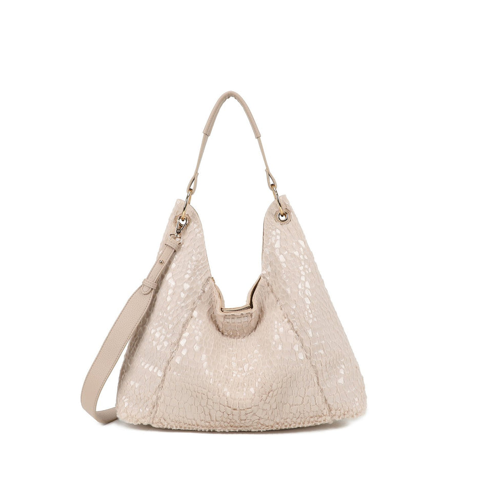 Sac Shopper avec fourrure et vernis