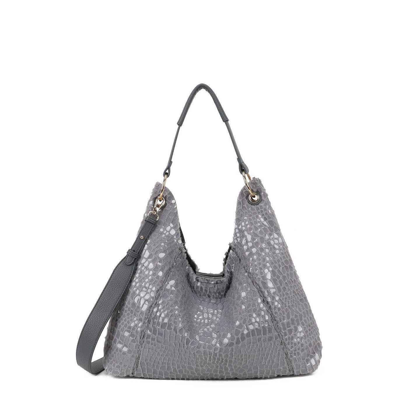 Sac Shopper avec fourrure et vernis