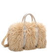Sac shopper avec fourrure