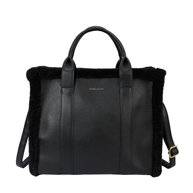 Sac Shopper avec fourrure