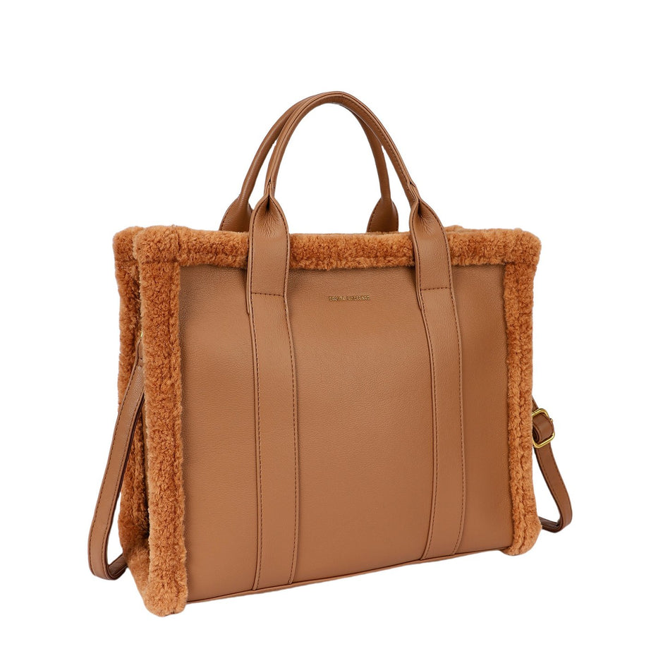 Sac Shopper avec fourrure