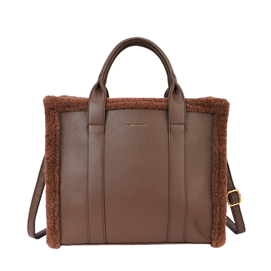 Sac Shopper avec fourrure
