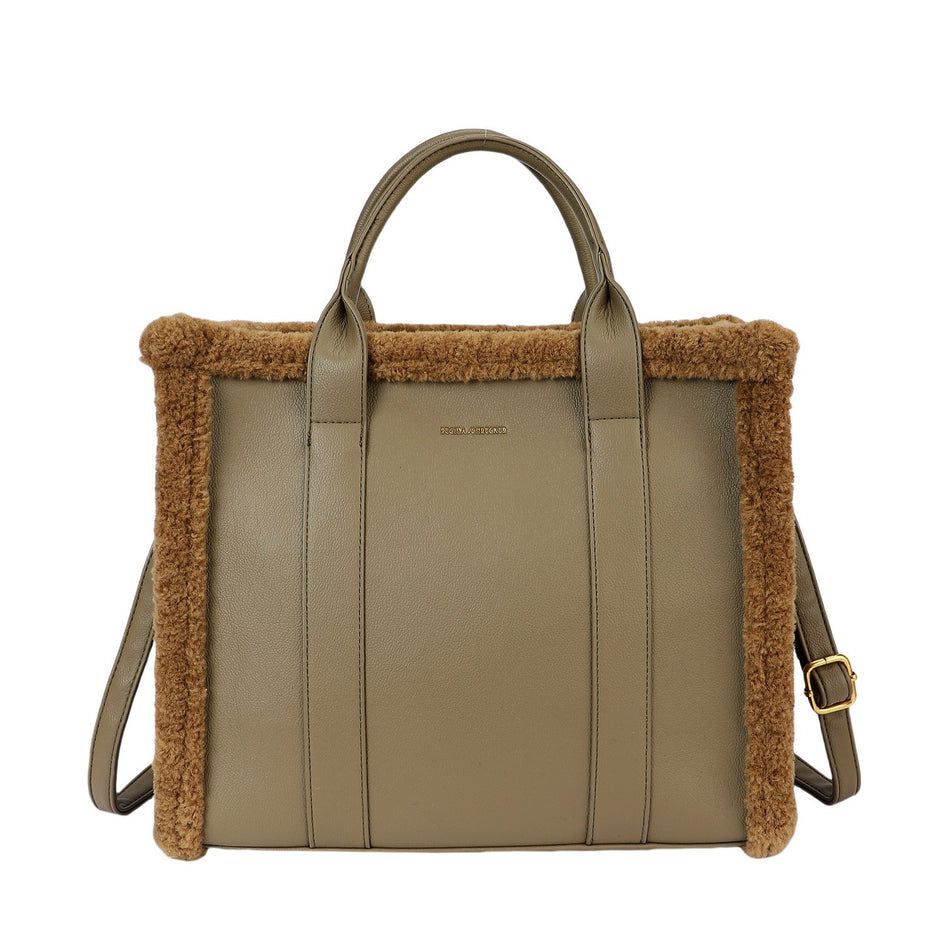 Sac Shopper avec fourrure
