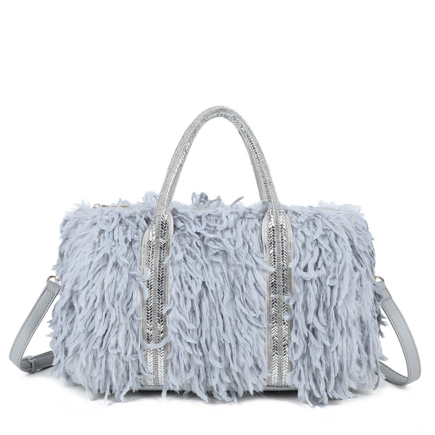 Sac shopper avec fourrure