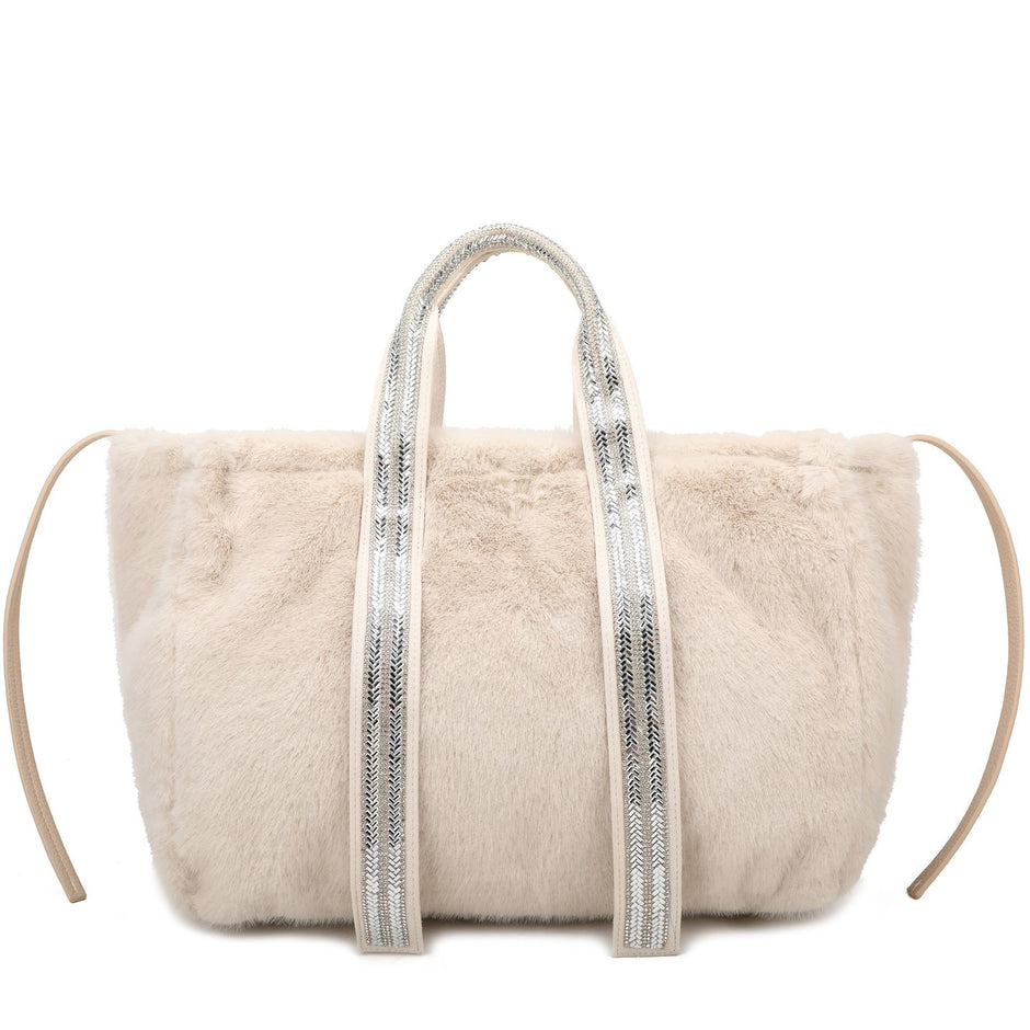 Sac Shopper avec fourrure