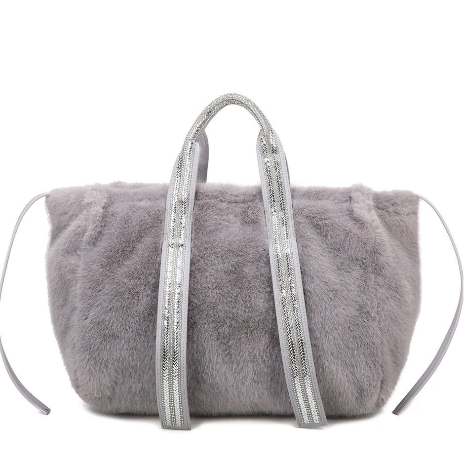Sac Shopper avec fourrure