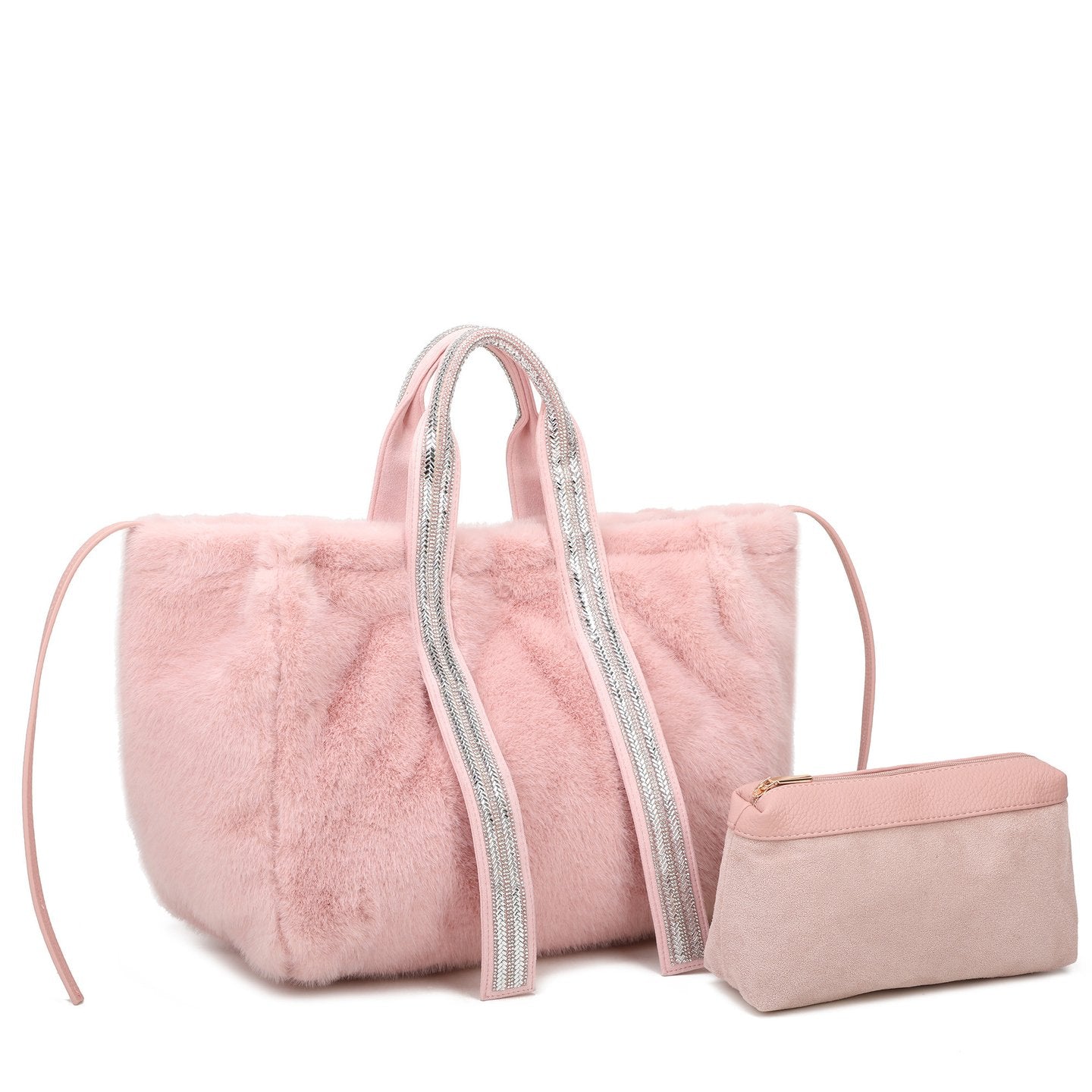 Sac Shopper avec fourrure