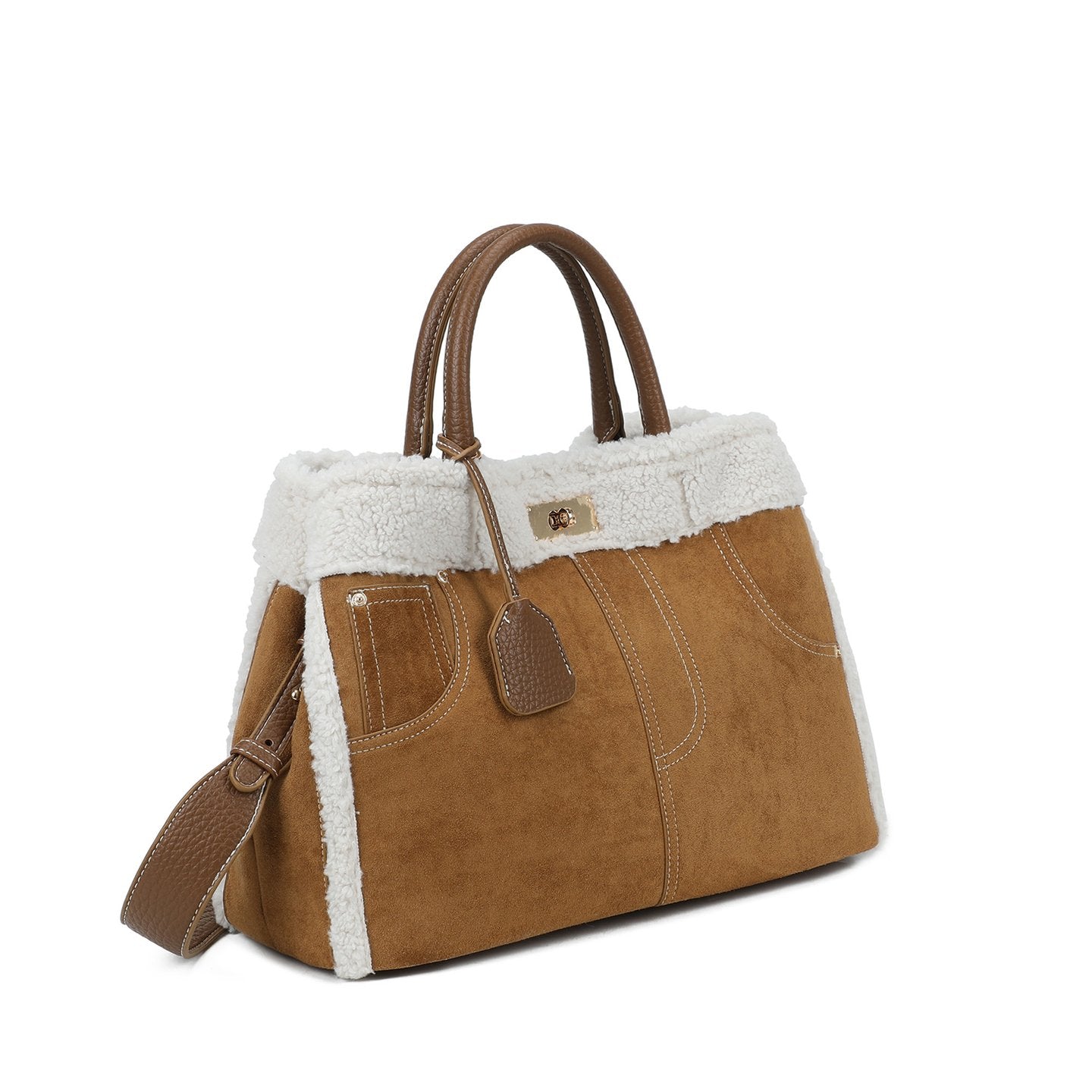 Sac Shopper avec fourrure