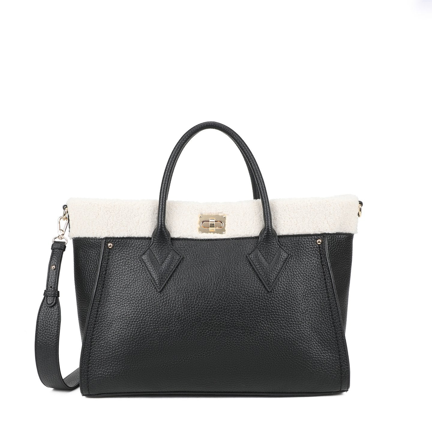 Sac Shopper avec fourrure
