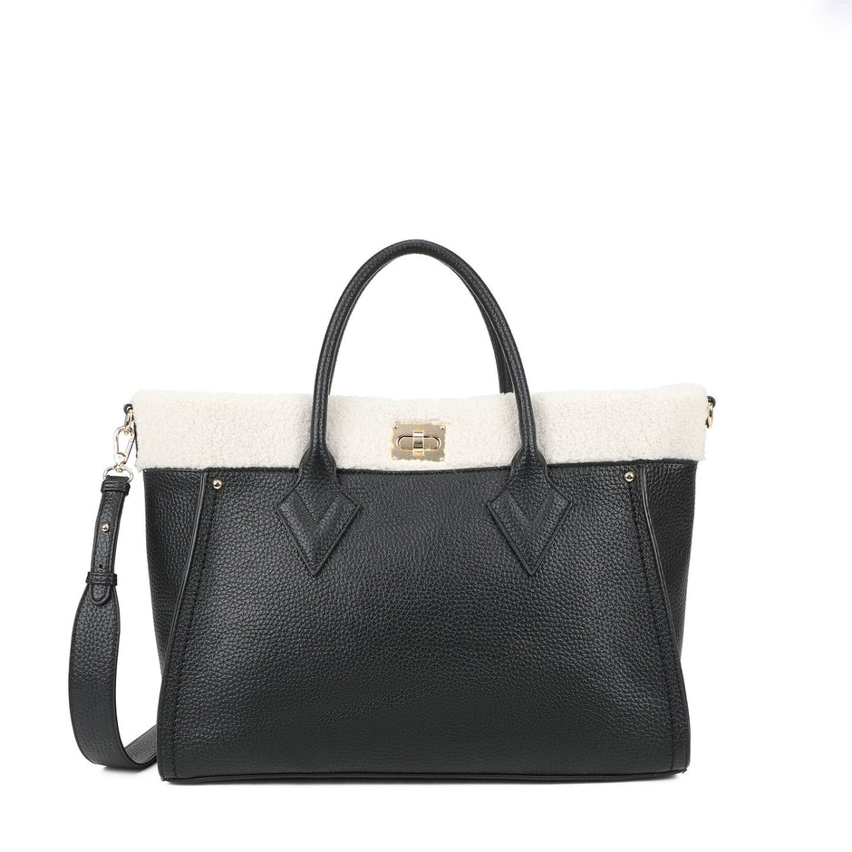 Sac Shopper avec fourrure