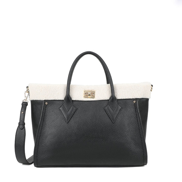 Sac Shopper avec fourrure