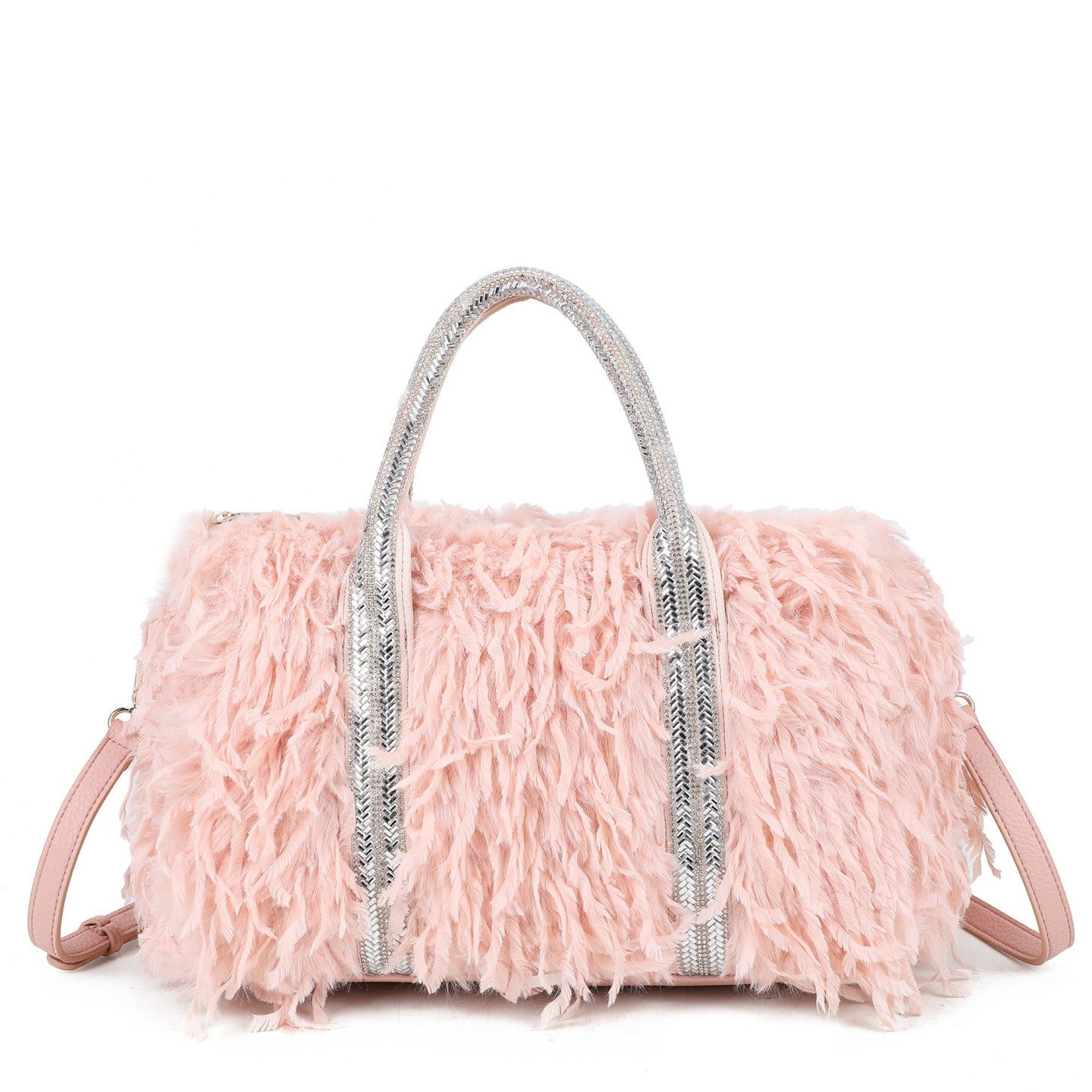 Sac shopper avec fourrure