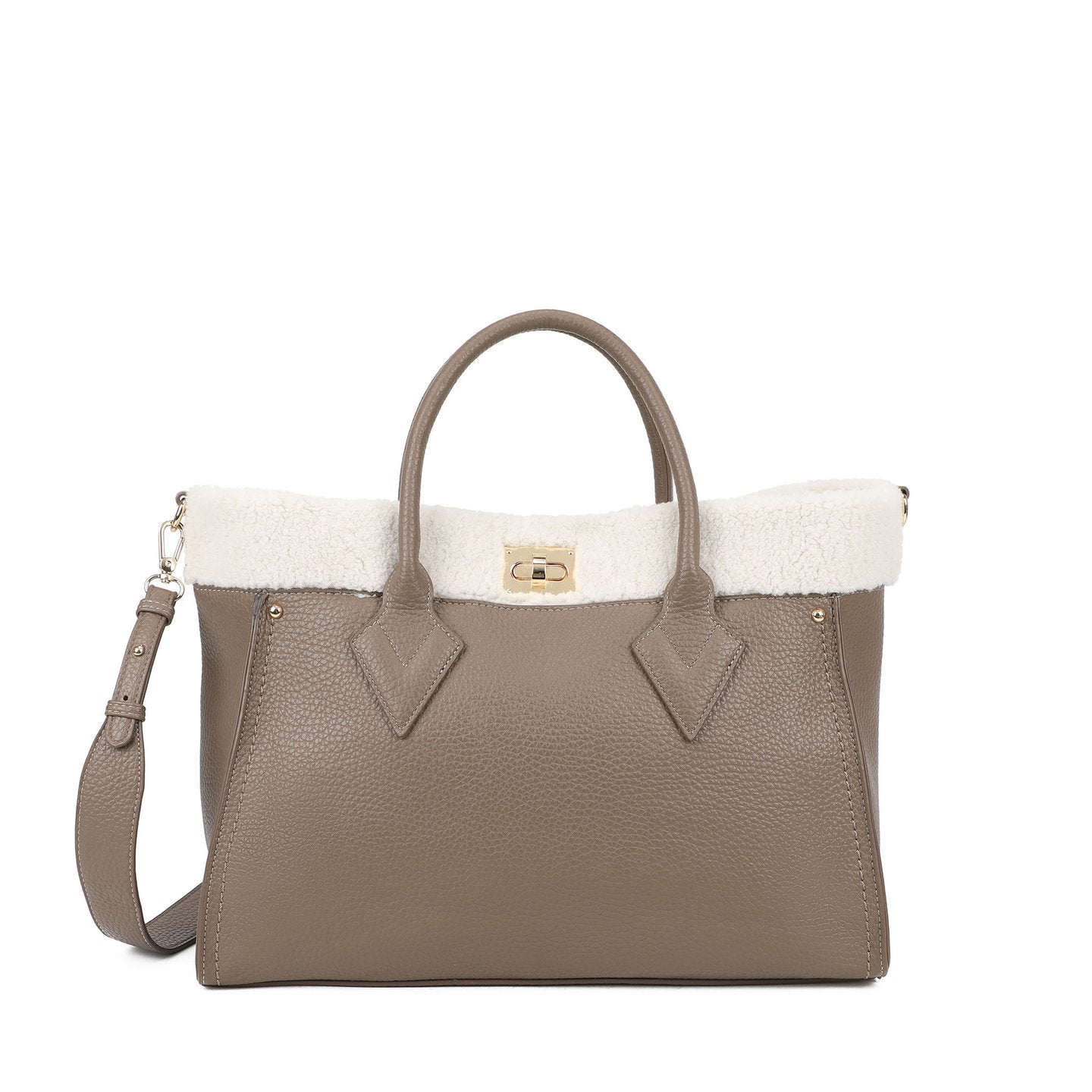 Sac Shopper avec fourrure