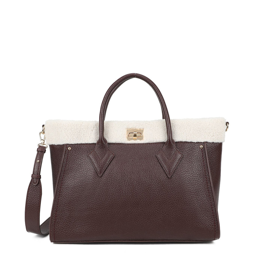 Sac Shopper avec fourrure