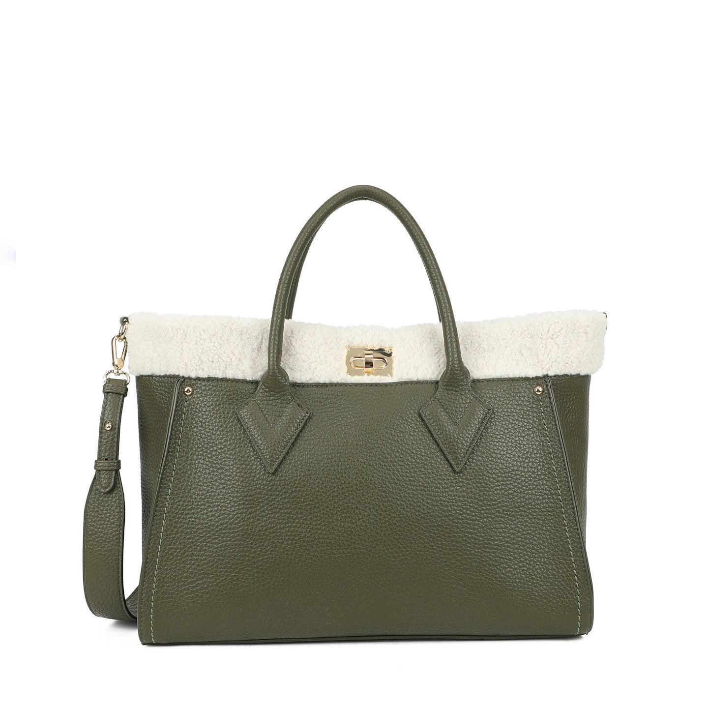 Sac Shopper avec fourrure