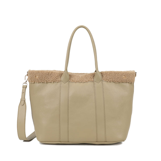Sac Shopper avec fourrure