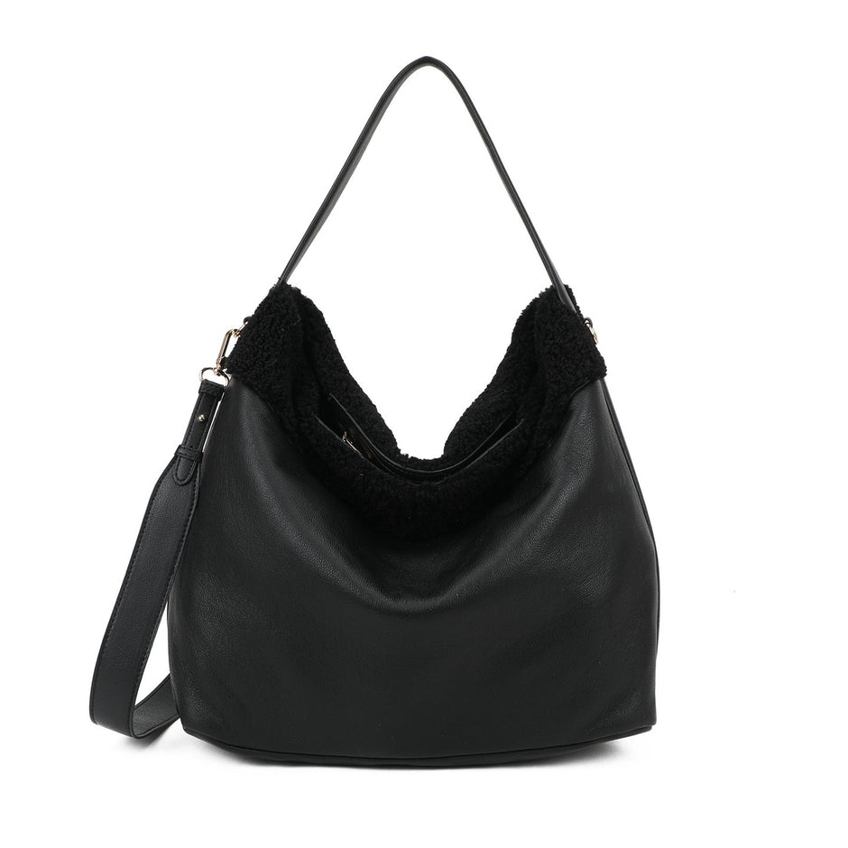 Sac Shopper avec fourrure