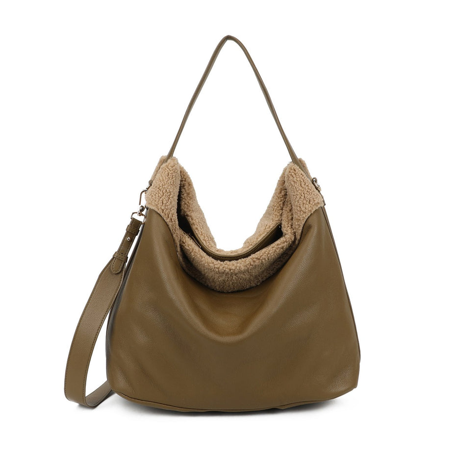 Sac Shopper avec fourrure