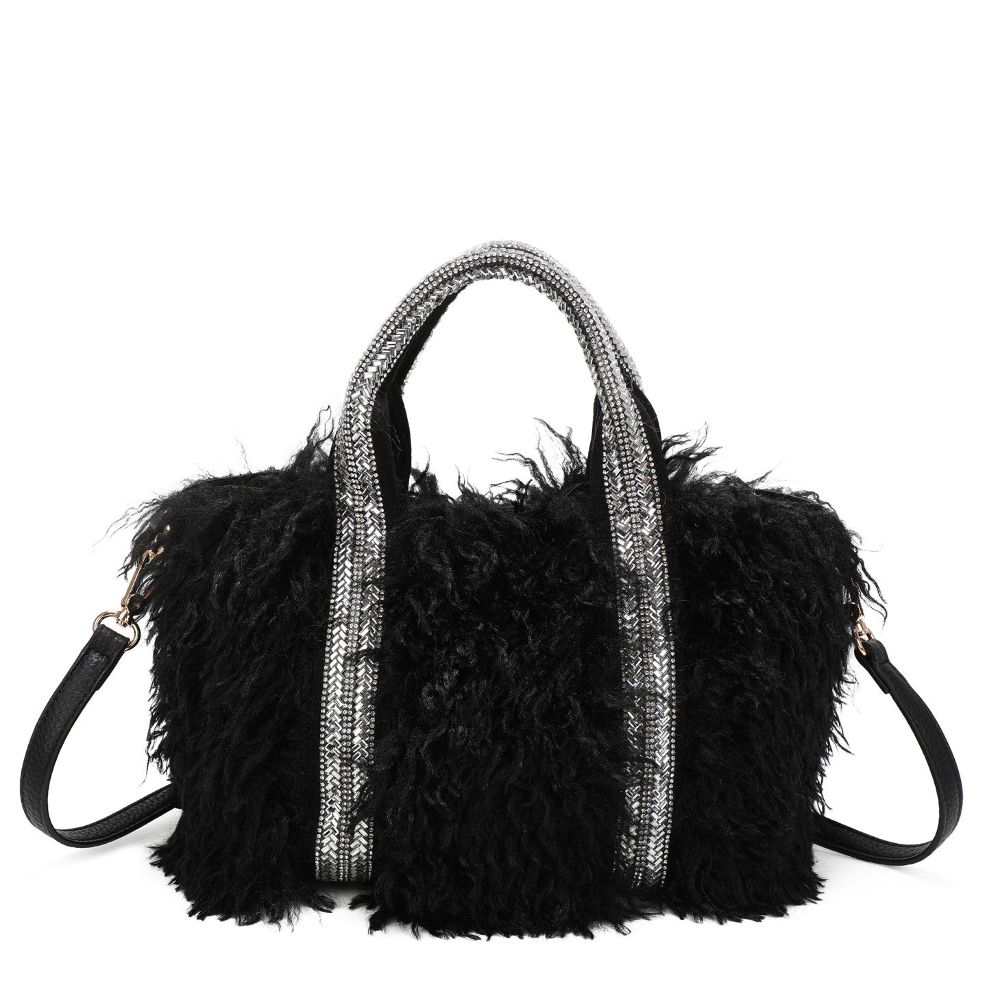 Sac shopper avec fourrure