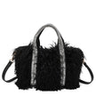 Sac shopper avec fourrure