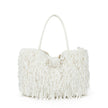 Sac shopper en fourrure avec anse longue
