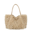 Sac shopper en fourrure avec anse longue